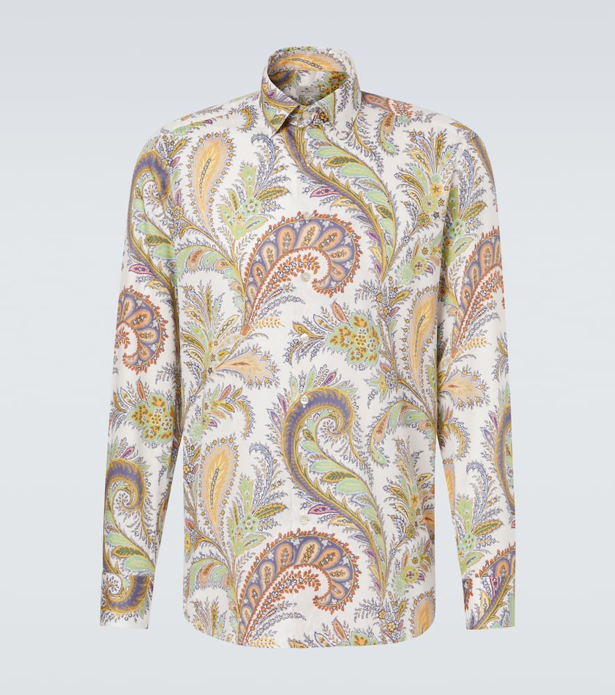 Paisley cotton poplin shirt