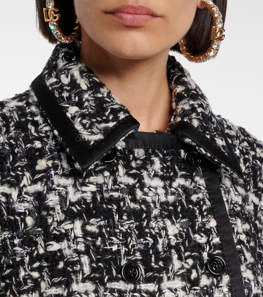 Dolce&Gabbana Checked Double-Breasted Bouclé Jacket