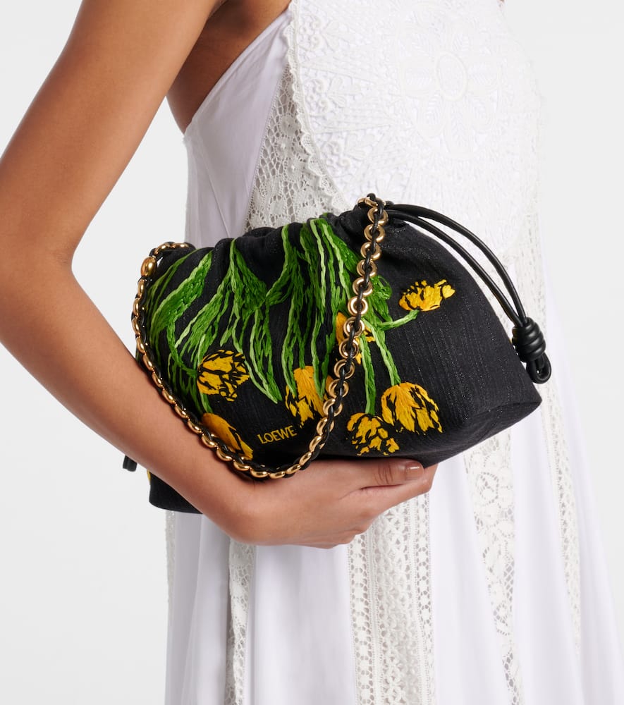 Loewe Paula's Ibiza Flamenco Medium Clutch In Multicoloured