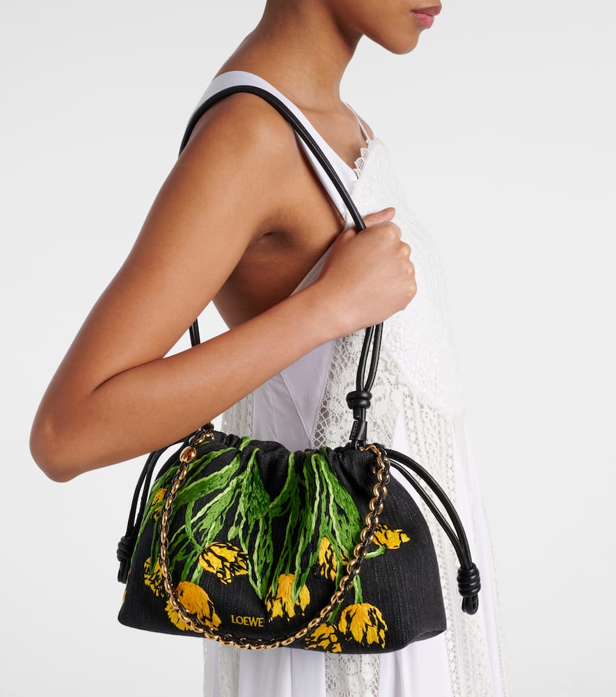 Loewe Paula's Ibiza Flamenco Medium Clutch In Multicoloured
