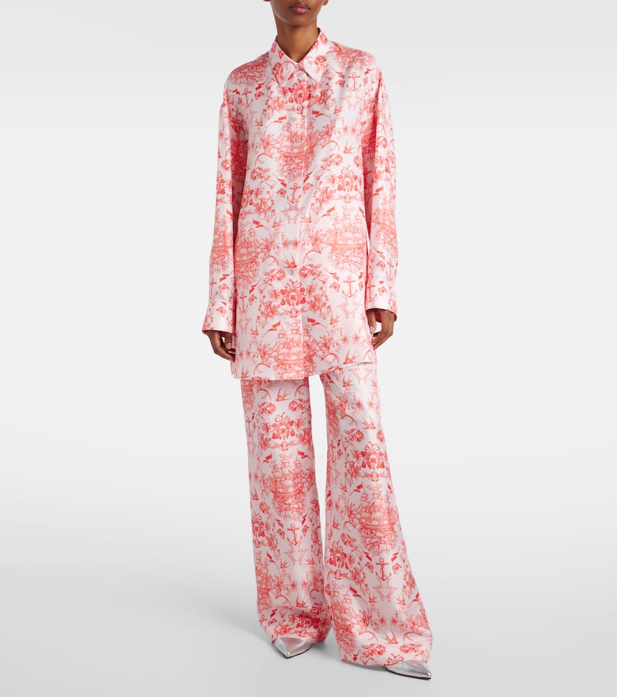 Alexander Mcqueen Tie-dye Straight Leg Pyjama Pants