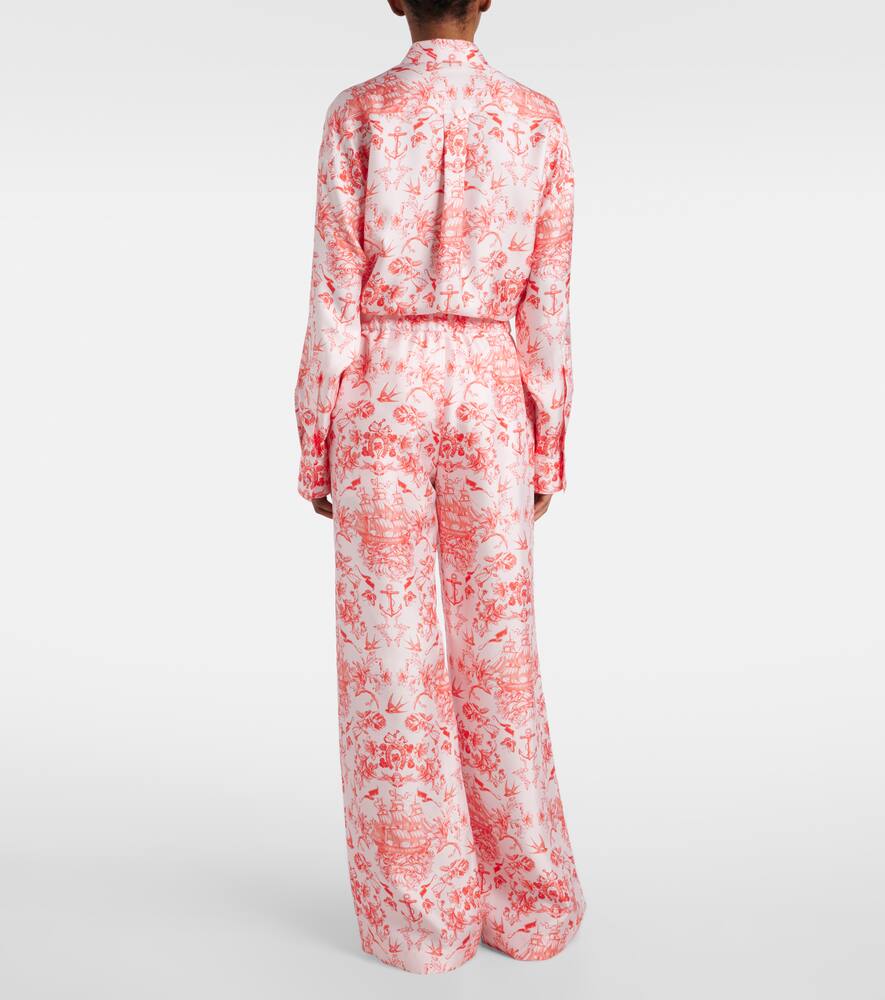 Alexander Mcqueen Tie-dye Straight Leg Pyjama Pants