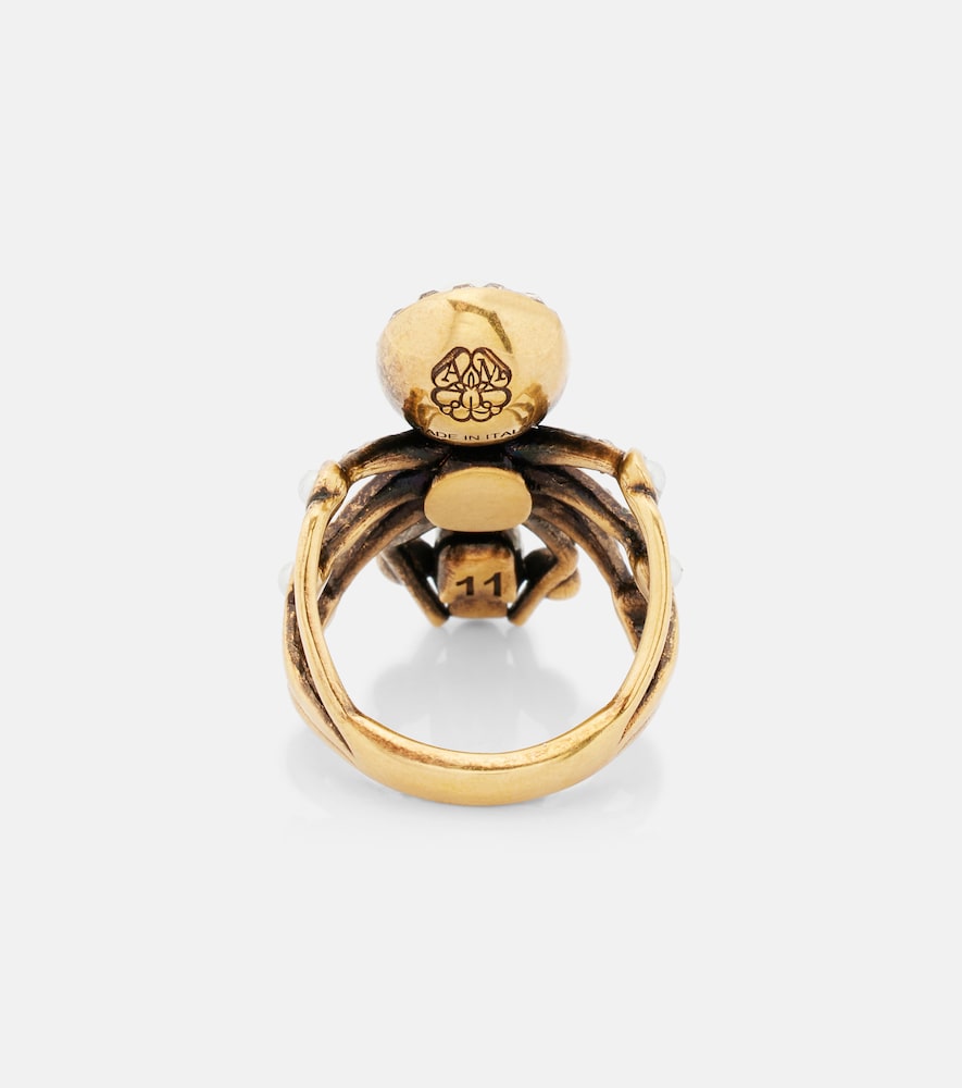  Mcqueen Mcqueen Spider Embellished Ring 