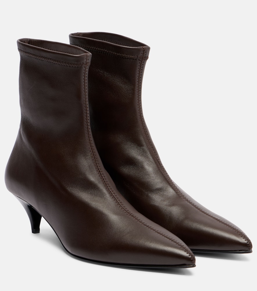 A.emery A. Emery Ophelia Leather Ankle Boots In Brown
