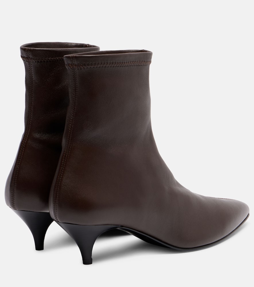 A.emery A. Emery Ophelia Leather Ankle Boots In Brown