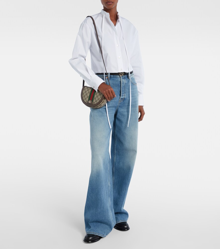 Ophidia GG Canvas Smallクロスボディバッグ