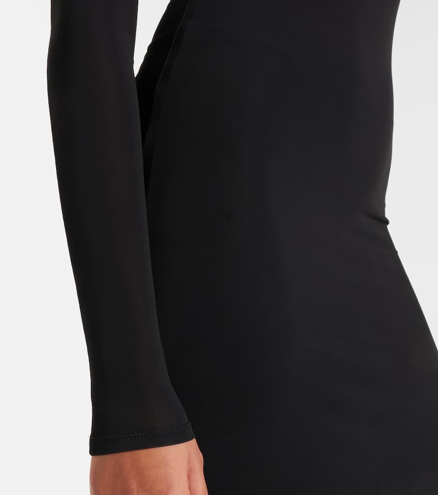 Wardrobe.nyc Wardrobe. Nyc Semi-sheer Jersey Midi Dress In Black