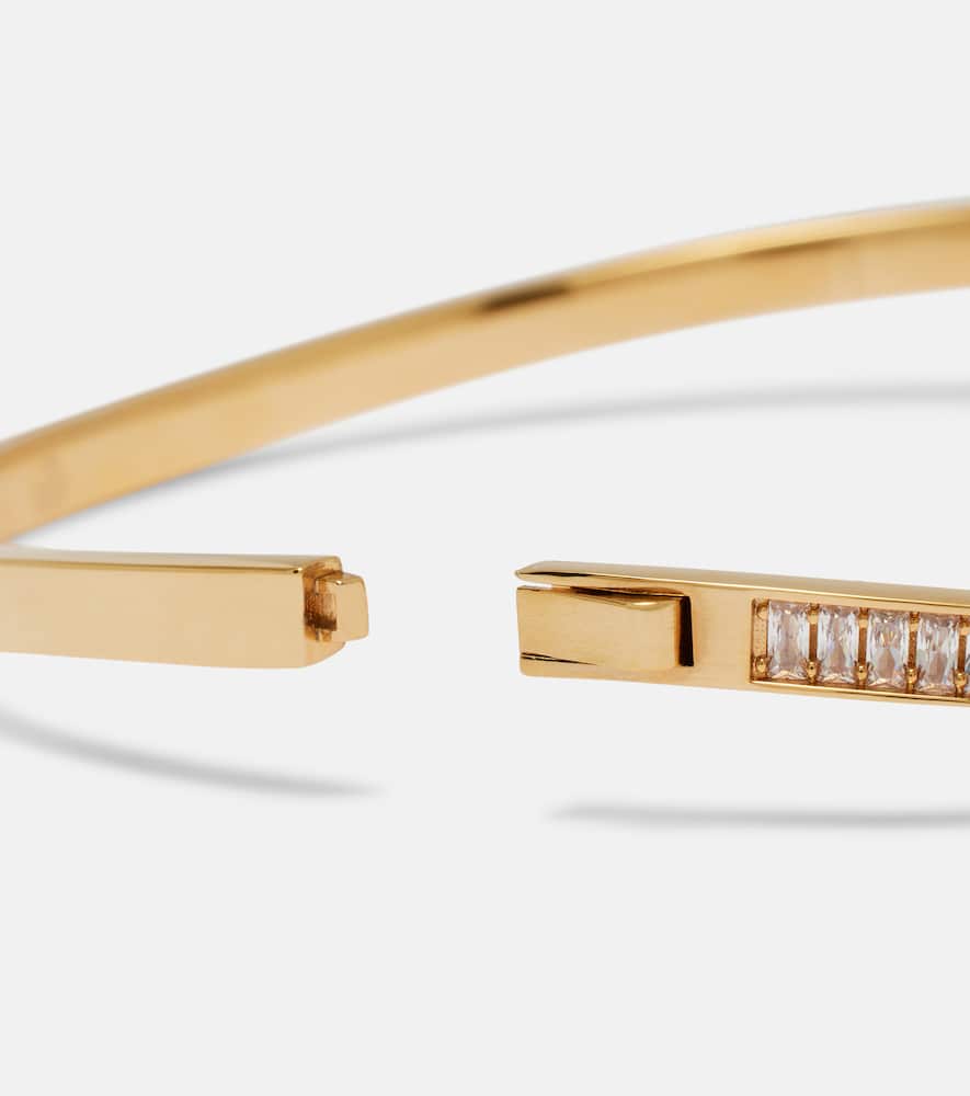 Gucci Blondie Embellished Gold-plated Choker In Gold