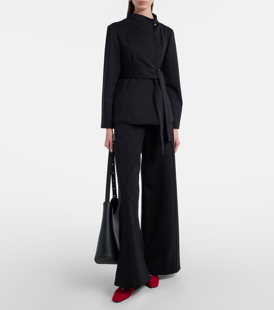 Nigella Jersey Wide-Leg Pants
