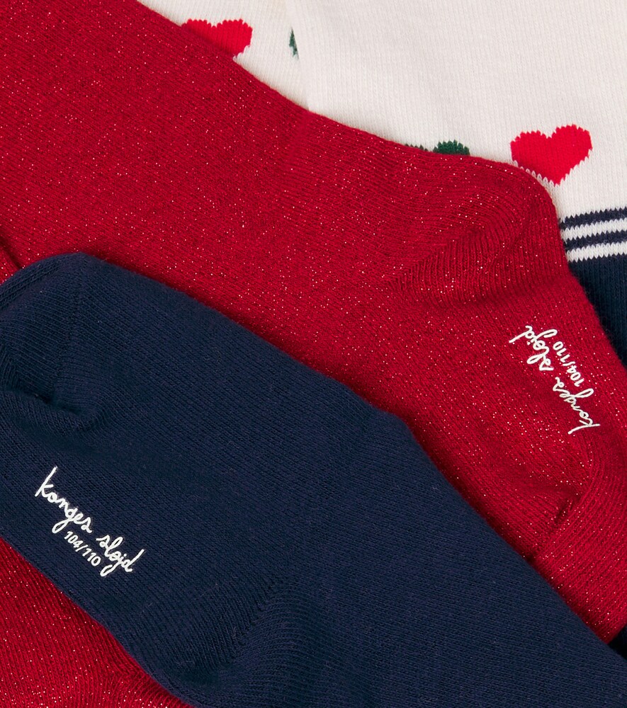  Konges Slojd Konges Slã¸jd Set Of Cotton-blend Tights 