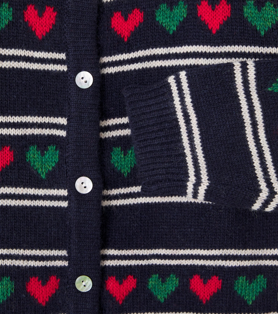  Konges Slojd Konges Slã¸jd Belou Intarsia Wool-blend Cardigan 