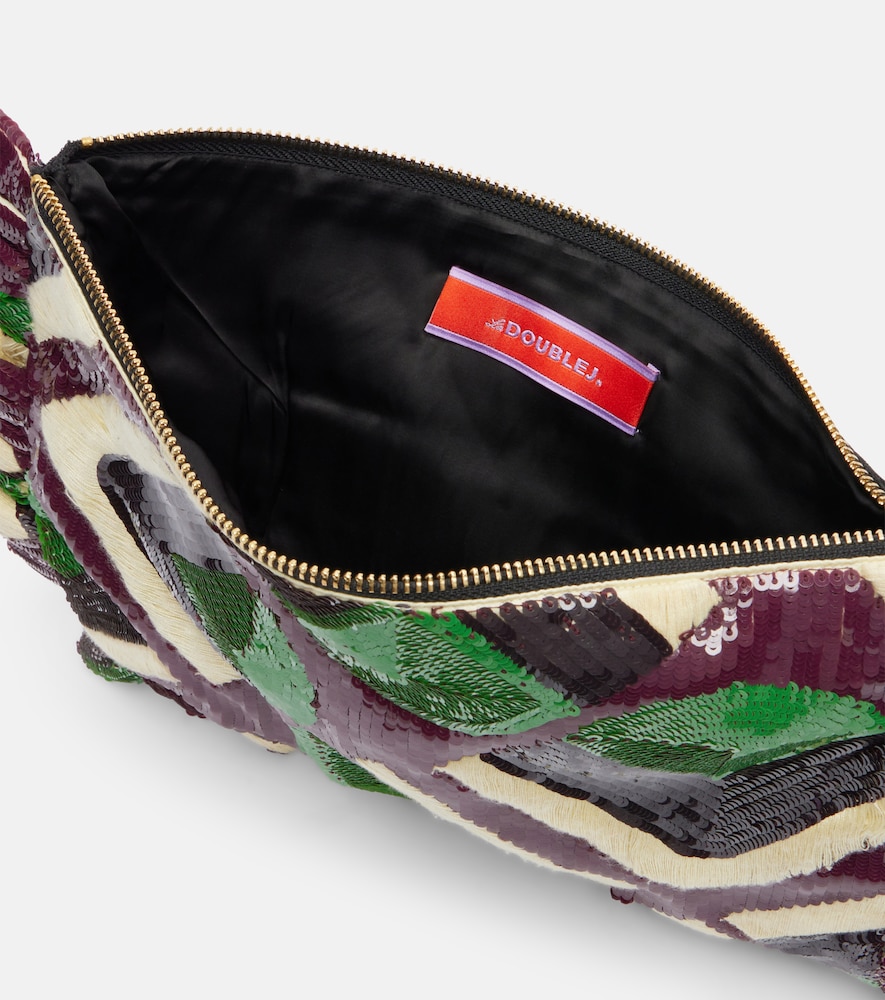 La Doublej La Doublej Sequined Clutch 