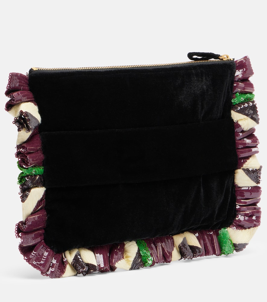  La Doublej La Doublej Sequined Clutch 