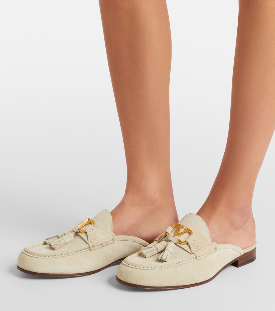 Valentino Garavani VLogo suede mules