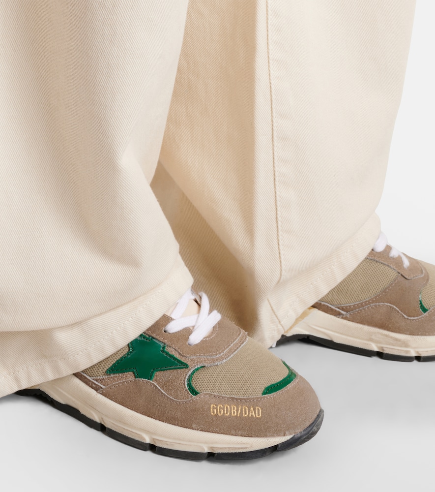 Golden Goose Dad Star leather-trimmed sneakers