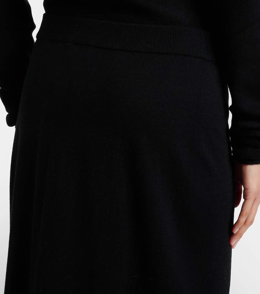 Lisa Yang Charlotta Cotton And Cashmere Maxi Skirt In Black