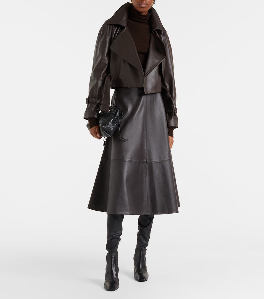  Nour Hammour Nour Hammour Cropped-jacke Hatti Aus Leder 