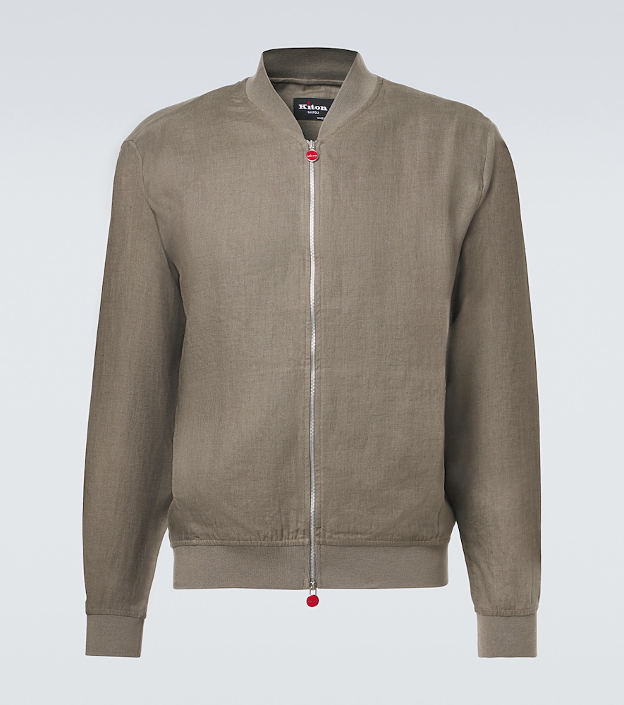 Kiton Linen bomber jacket