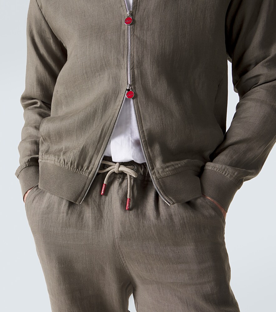  Kiton Kiton Bomberjacke Aus Leinen 
