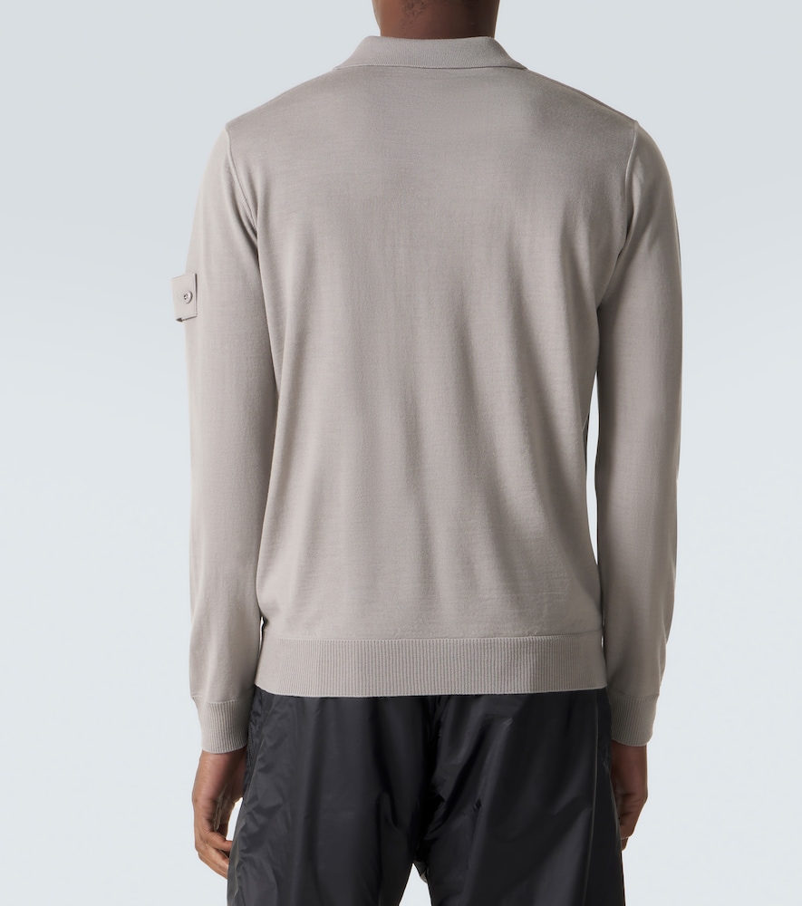  Stone Island Stone Island Polohemd Compass Aus Schurwolle 
