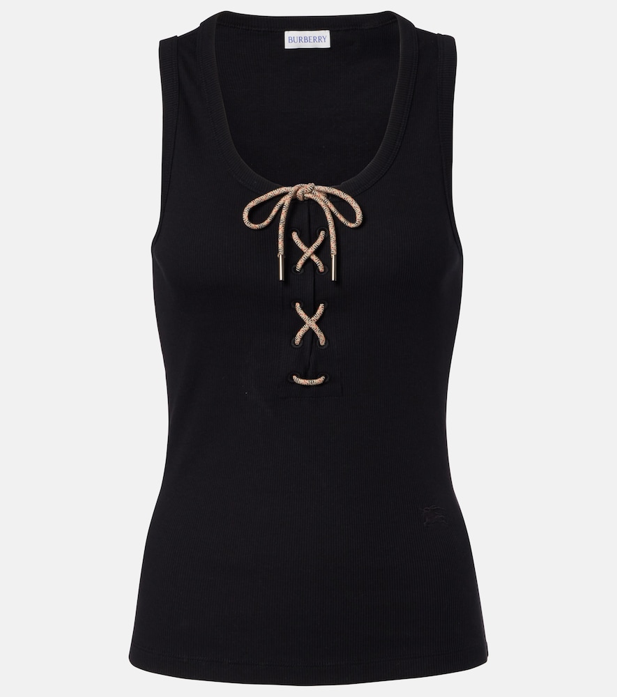 Burberry Ribbed-knit cotton-blend tank top | Thumbnail 7 Burberry Ribbed-knit cotton-blend tank top | Thumbnail 7