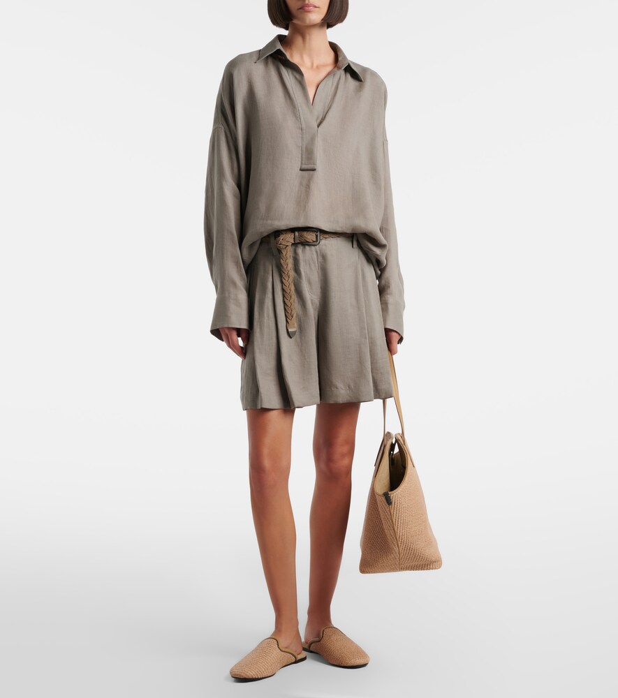 Brunello Cucinelli Oversized linen shirt