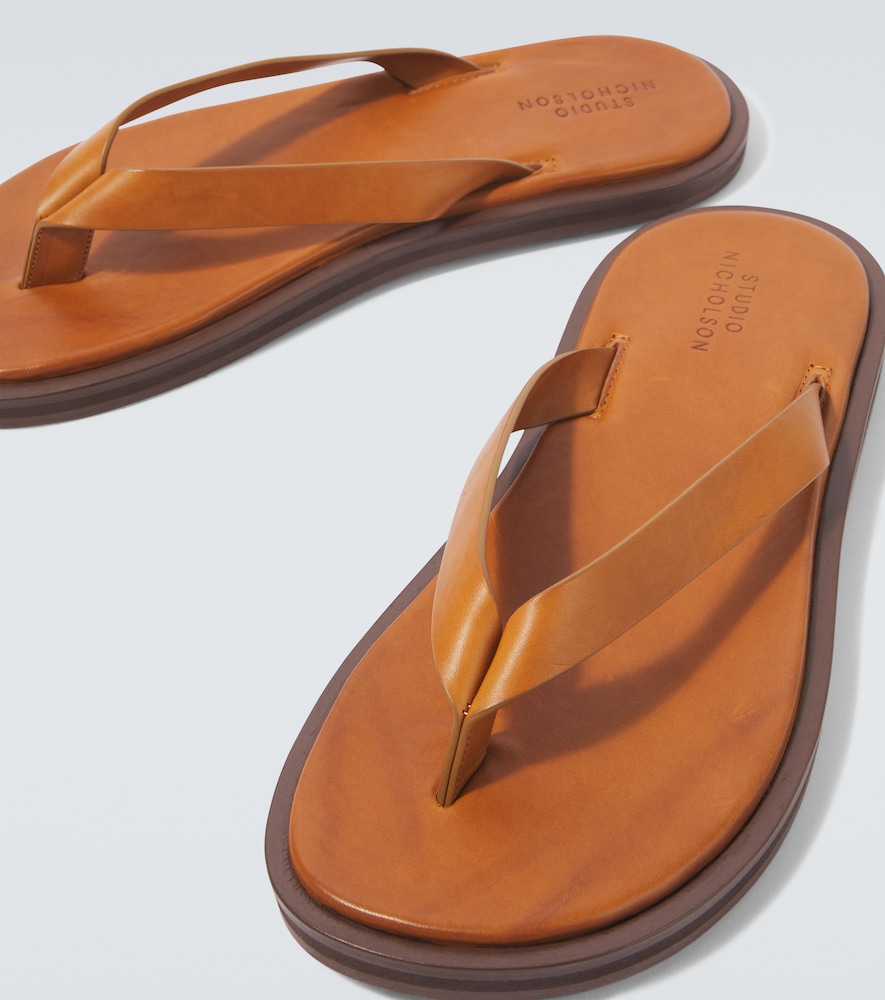  Studio Nicholson Studio Nicholson Curren Leather Thong Sandals 