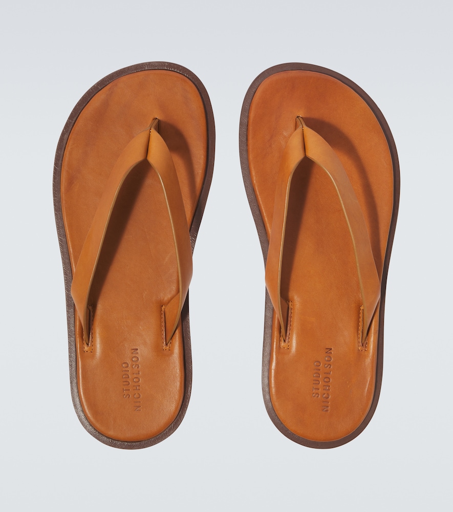  Studio Nicholson Studio Nicholson Curren Leather Thong Sandals 