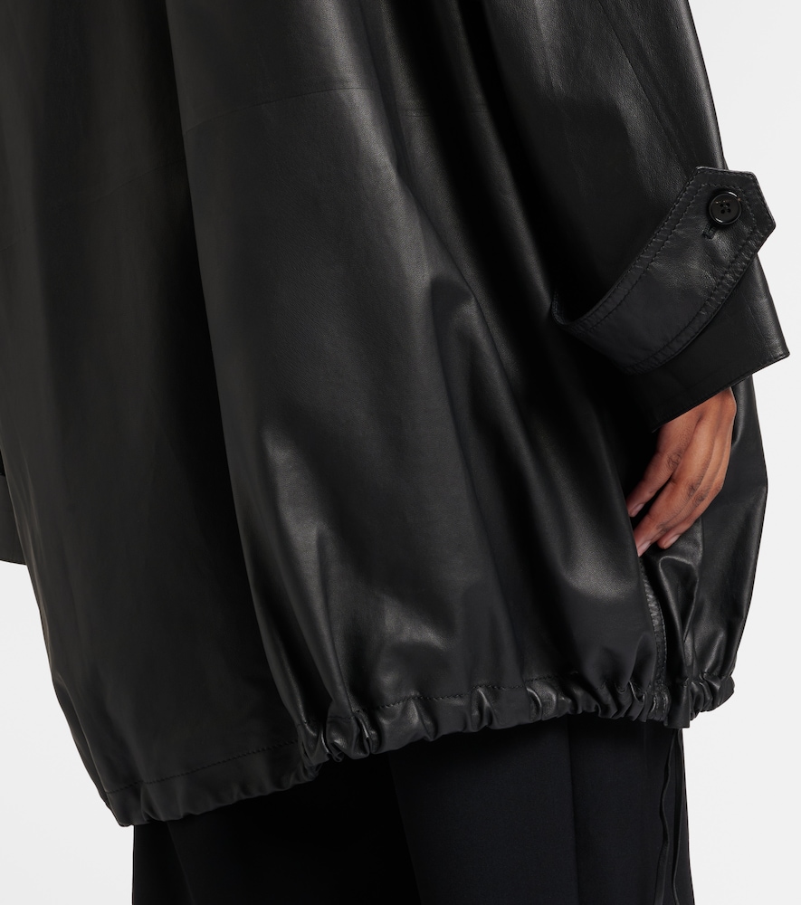  The Row The Row Cassandre Leather Coat 