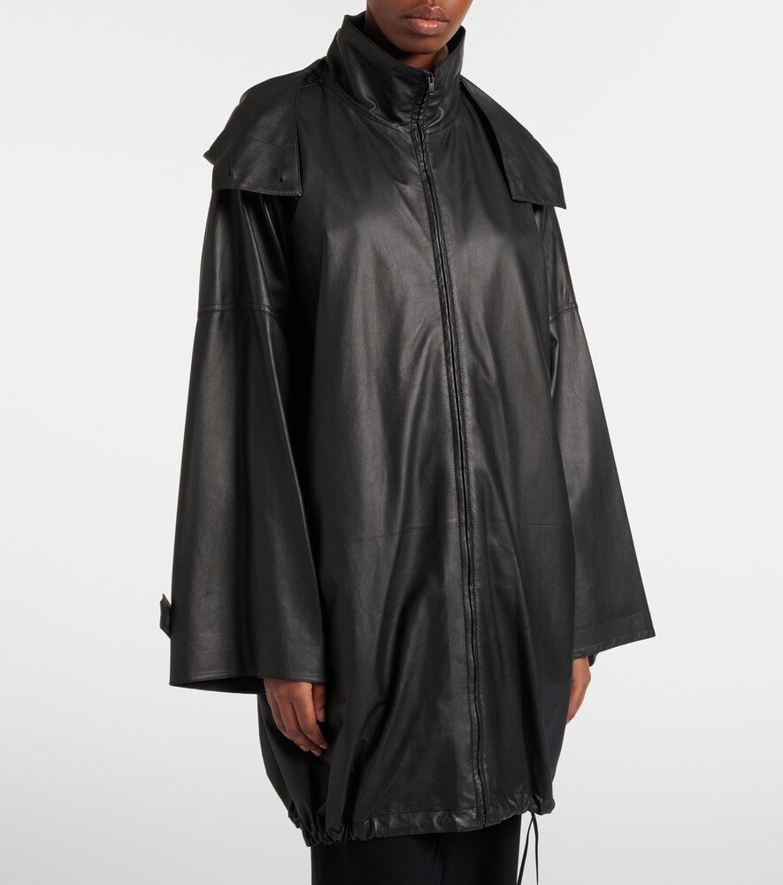  The Row The Row Cassandre Leather Coat 