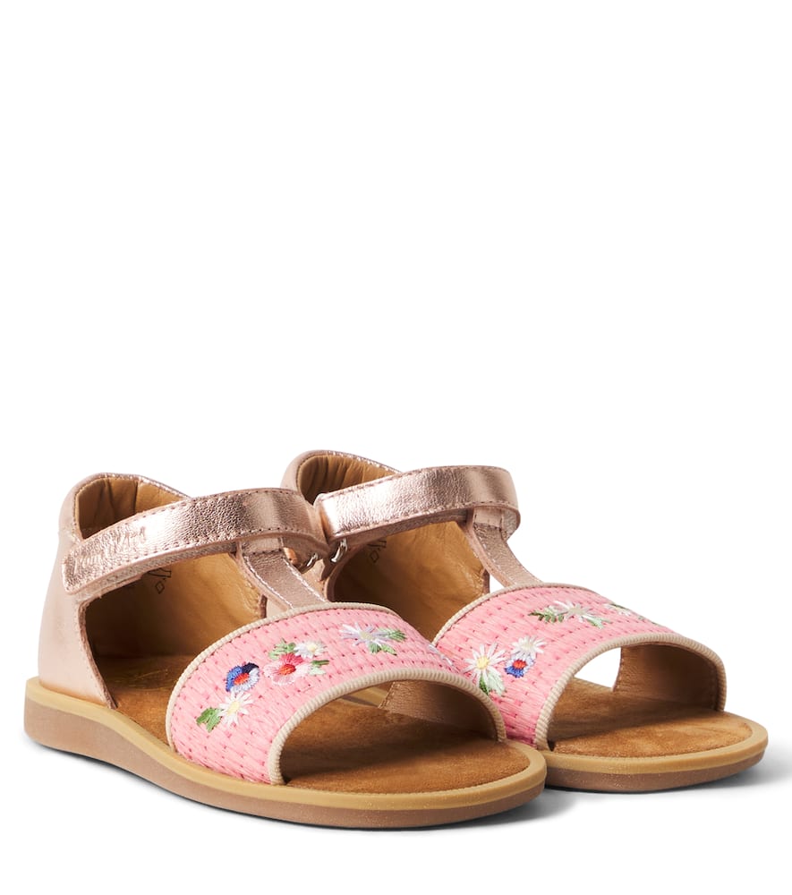 Sandali Poppy Air Natur in pelle con rafia
