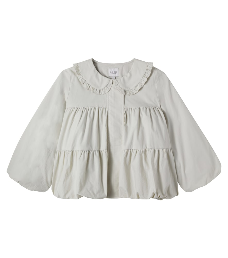 Donsje Grey Sandera Ruffled Cotton Jacket Y 3/4 - Mytheresa