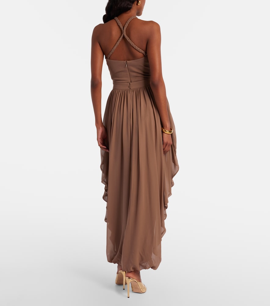  Elie Saab Elie Saab Draped Silk Pants 