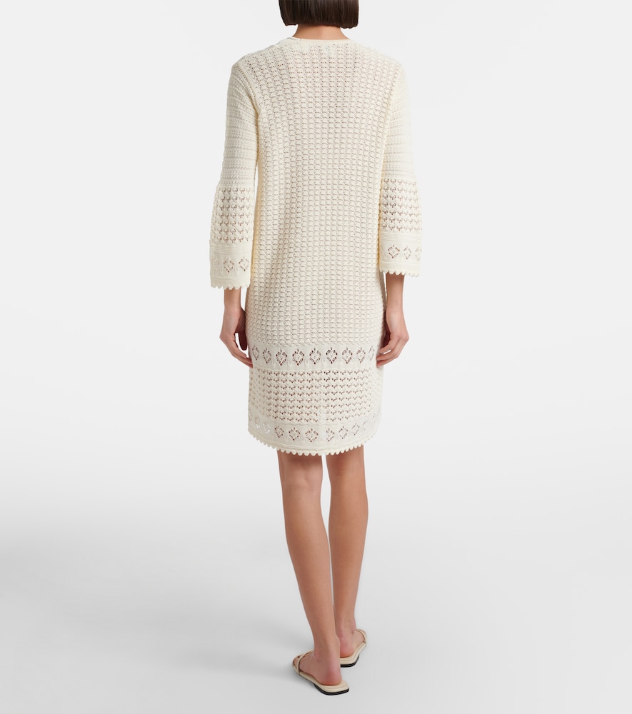  Eres Eres Divina Crochet Minidress 