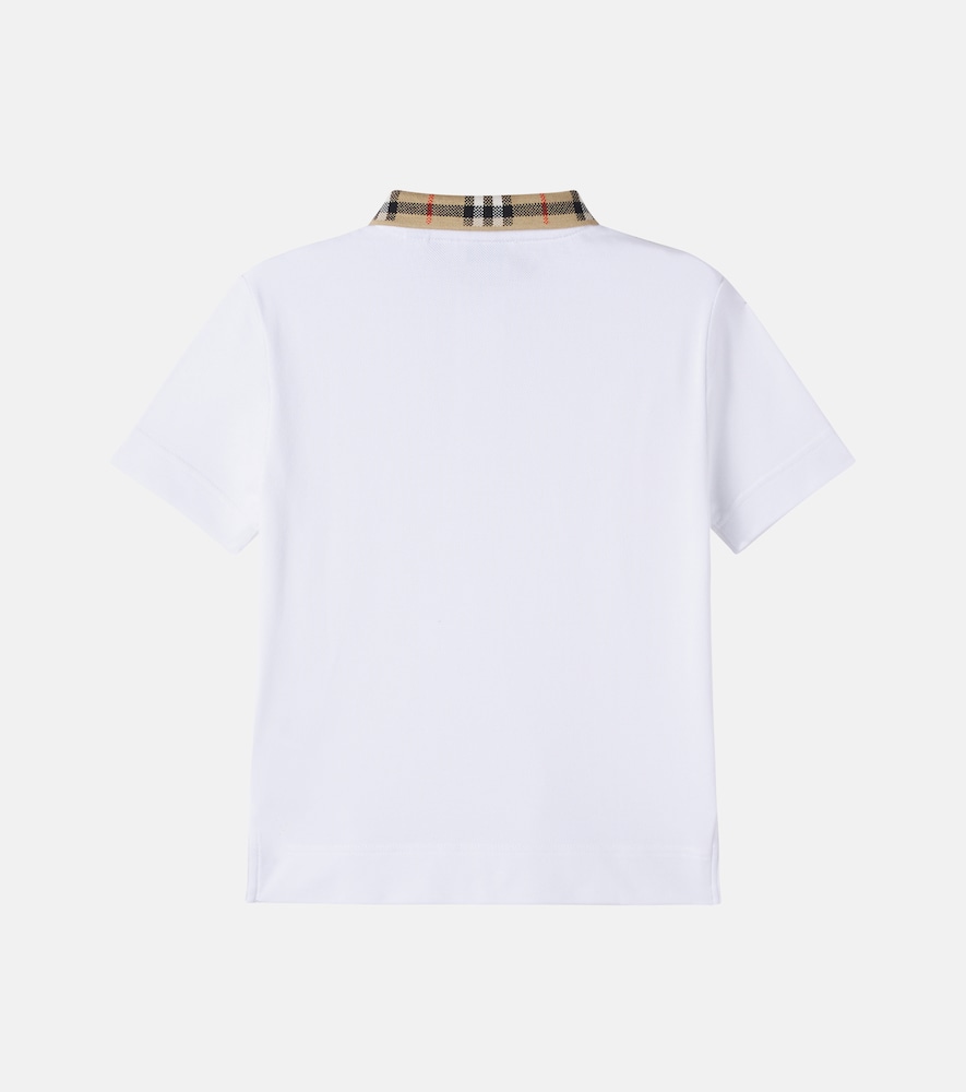  Burberry Kids Burberry Kids Polohemd Burberry check Aus Baumwoll-piqué 