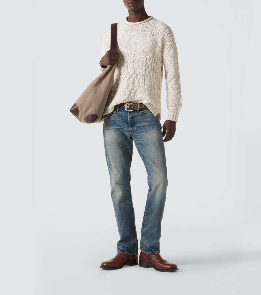  Rrl Rrl Pullover Aus Baumwolle Und Leinen 