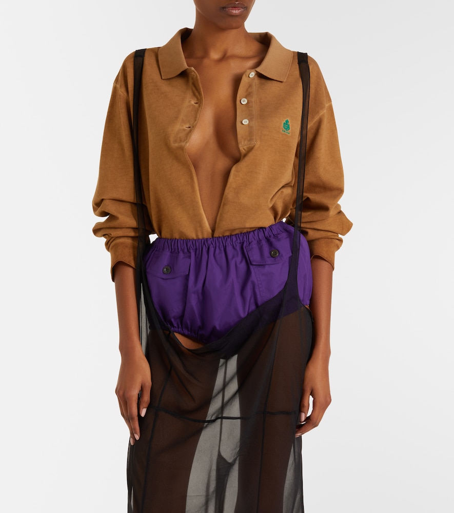  Prada Prada Cotton Poplin Shorts 