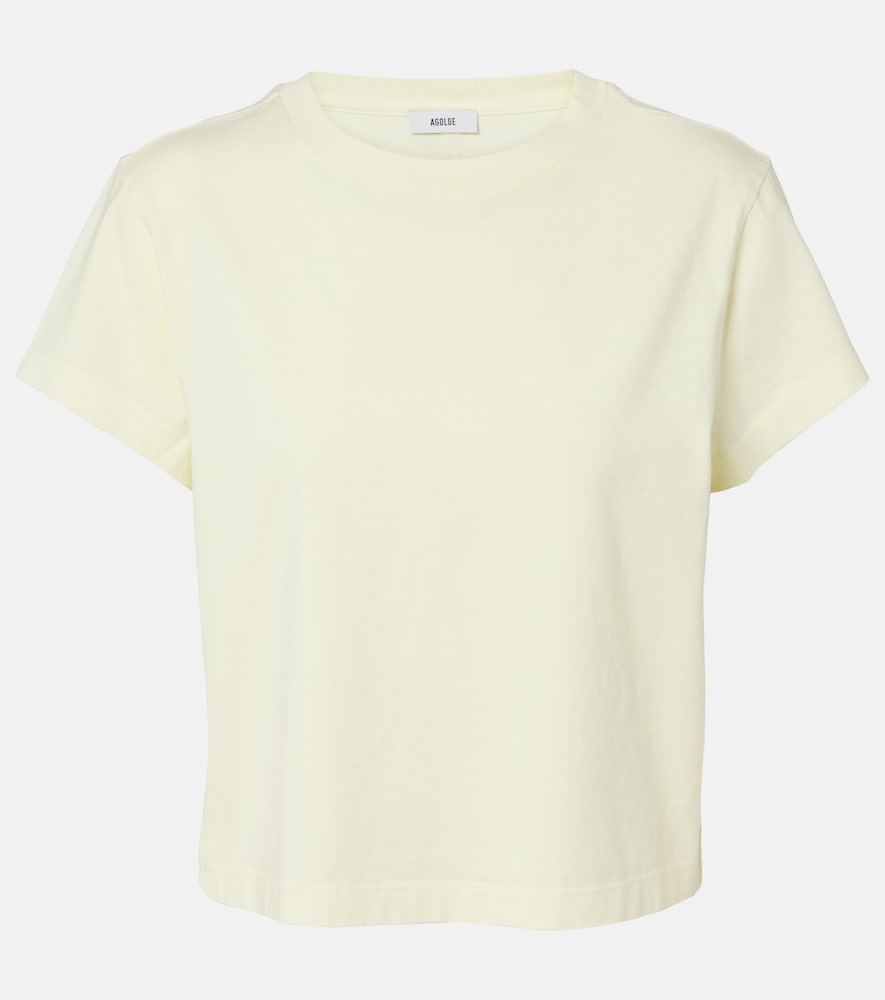 Adine cropped cotton jersey T-shirt