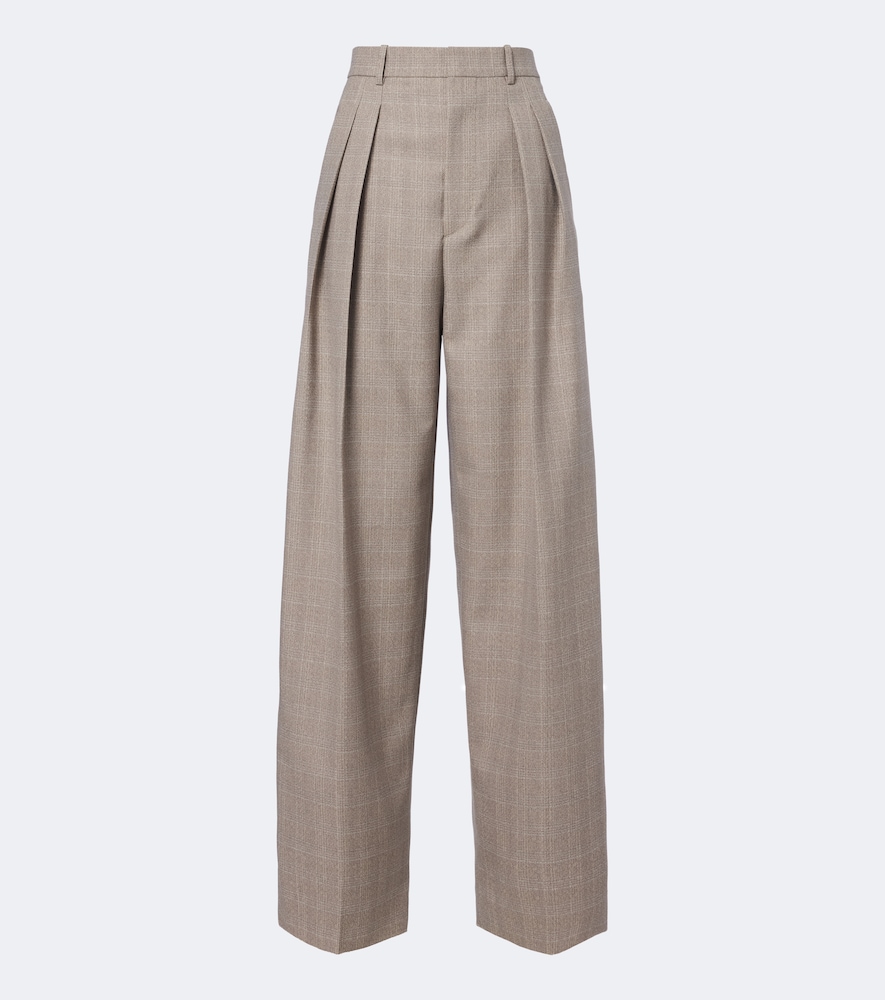 Weite Hose aus Wolle
