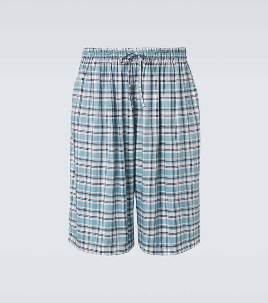 Acne Studios Plaid flannel shorts