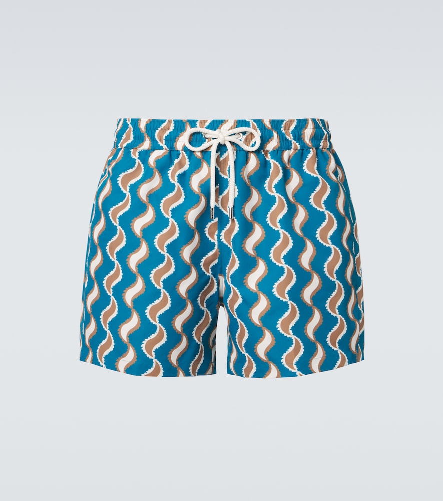 Frescobol Carioca Men's Blue Rio Printed Swim Trunks UK Size 38 - Mytheresa