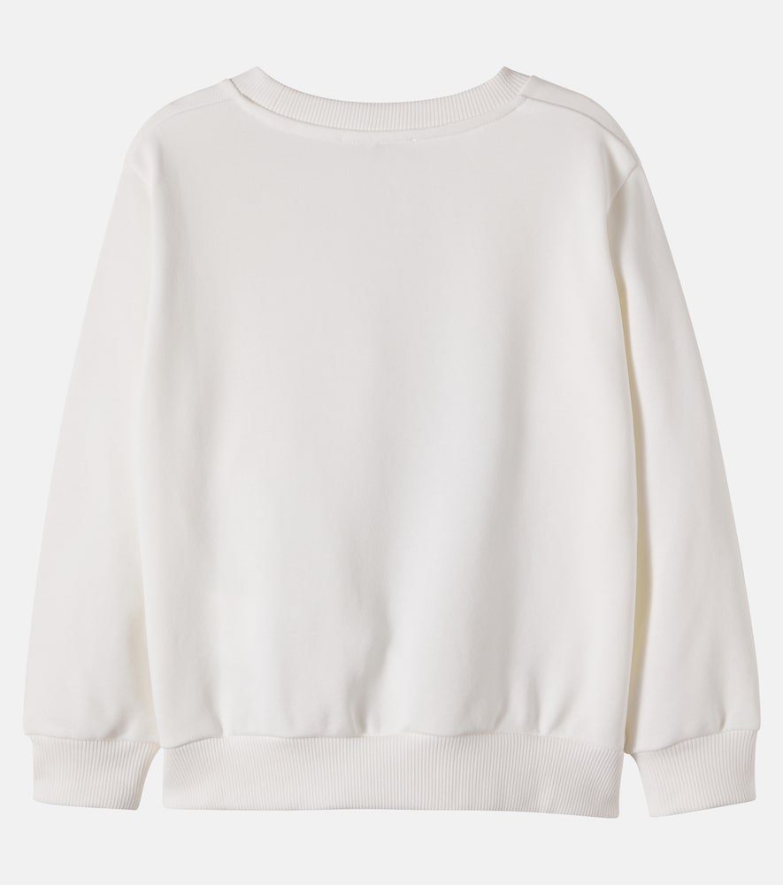  Versace Kids Versace Kids Logo Beaded Cotton Jersey Sweatshirt 