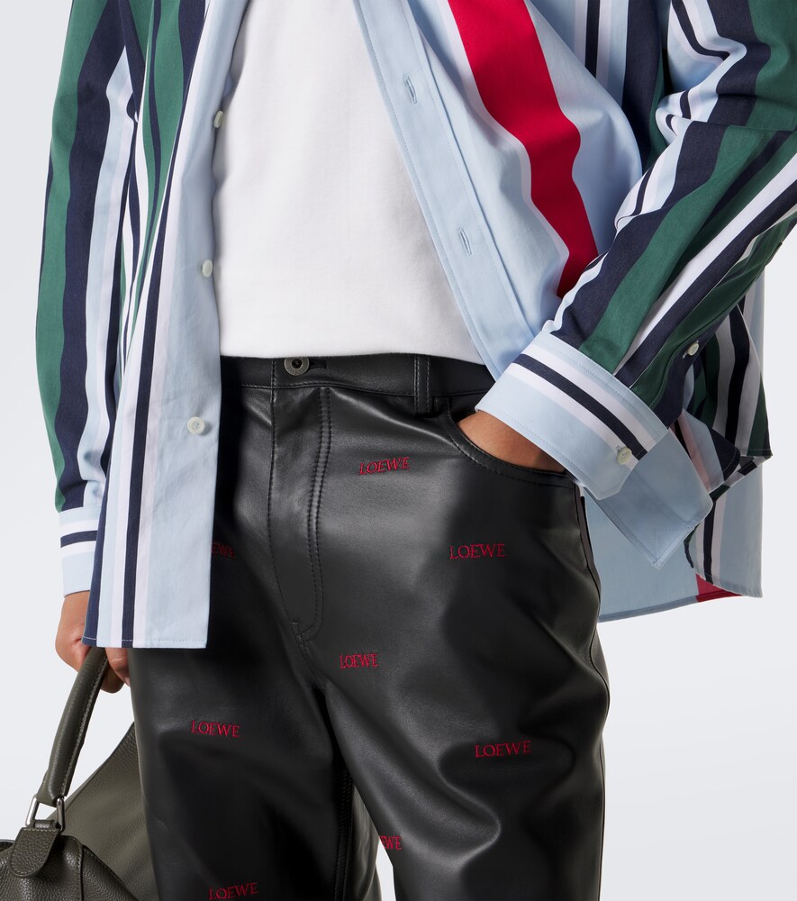 Leather Flared Pants