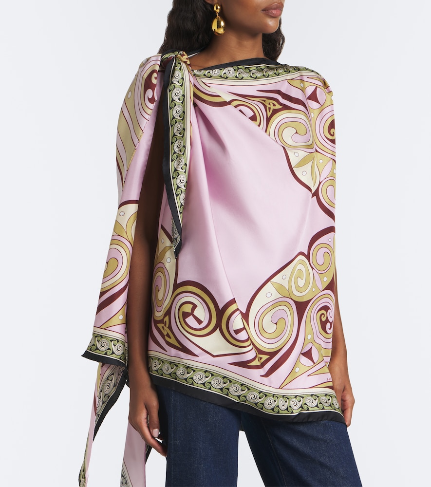 Kells Printed Silk Twill Top