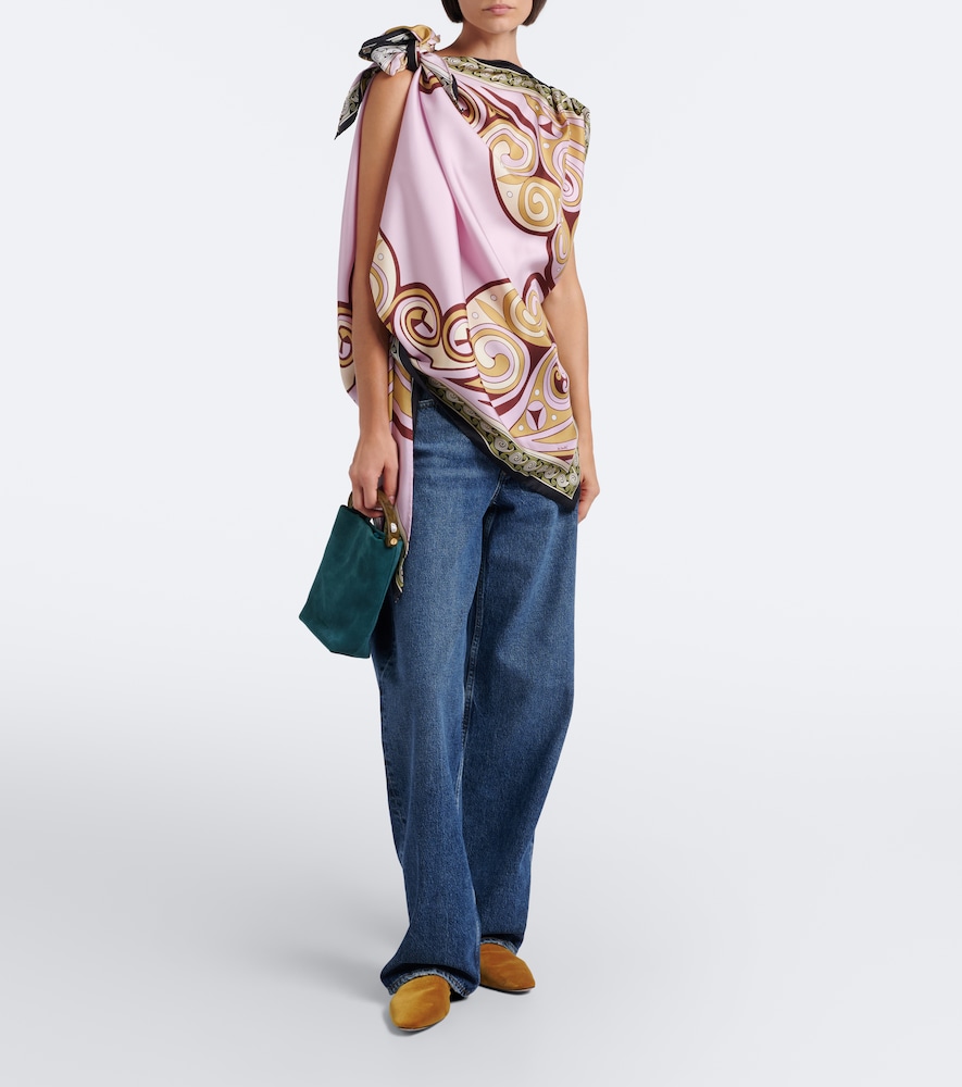 Kells Printed Silk Twill Top