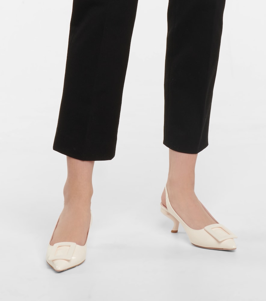  Roger Vivier Roger Vivier Slingback-pumps Virgule Aus Lackleder 