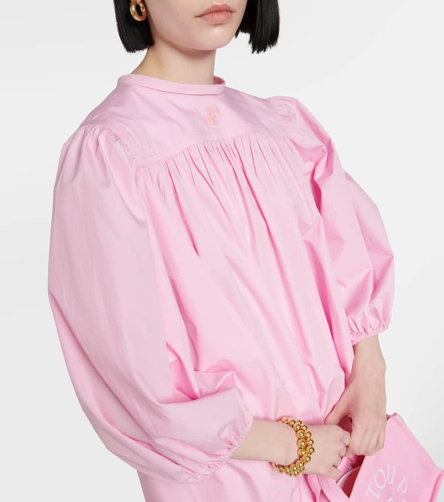 Patou Cotton Poplin Minidress In Pink