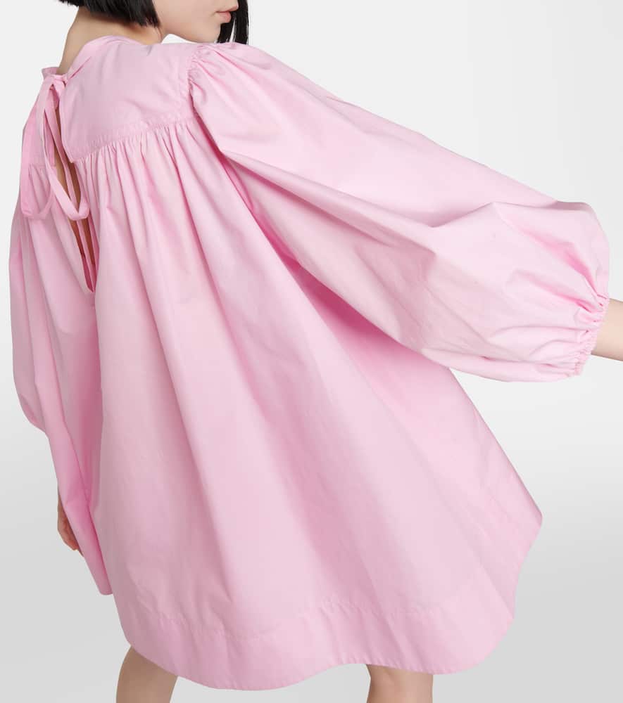 Patou Cotton Poplin Minidress In Pink