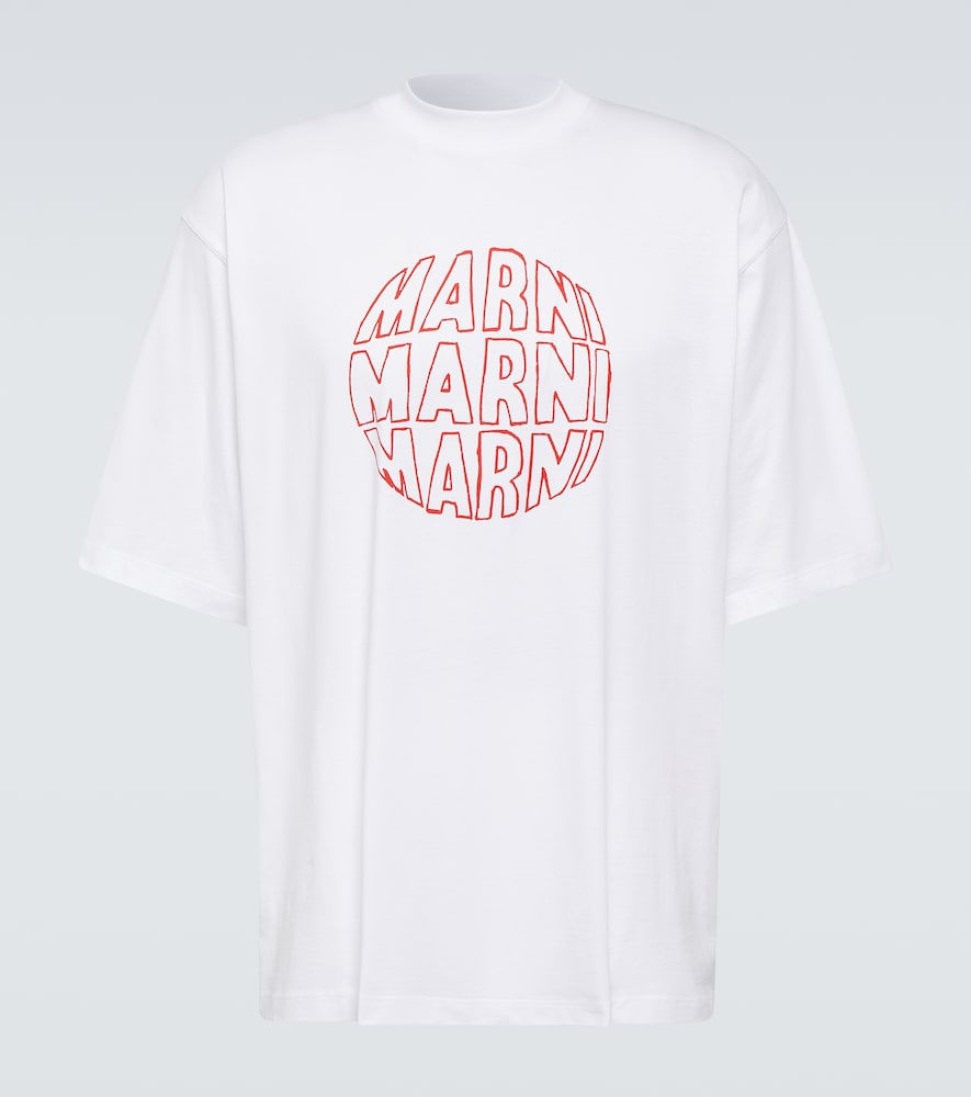Marni Printed cotton jersey T-shirt　マルニ プリント コットンジャージー T シャツ Marni