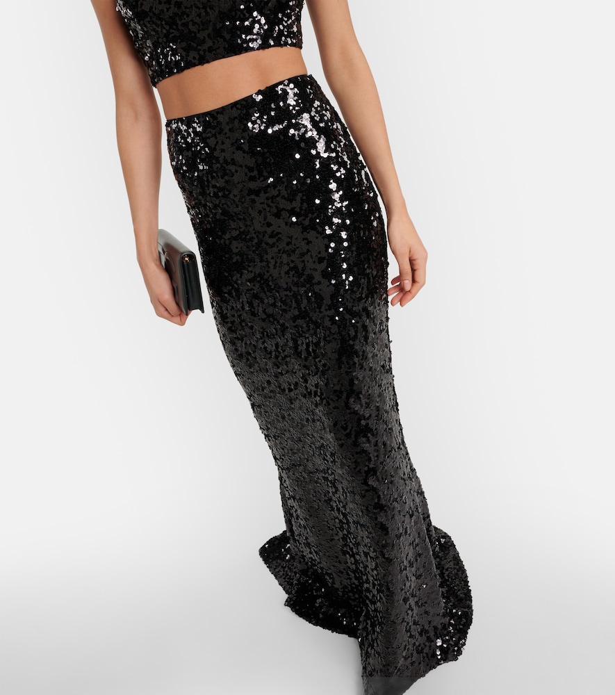 Dolce&gabbana Dolce&gabbana Sequined Maxi Skirt 